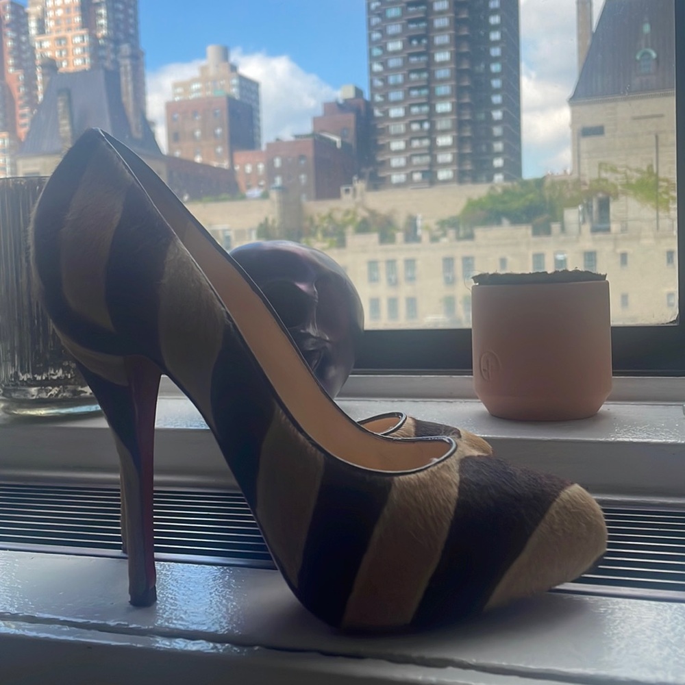 Christian Louboutin Pony hair heels